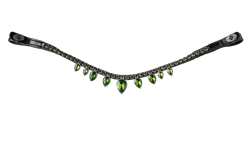 Dark Green Diamond Drops pandebånd