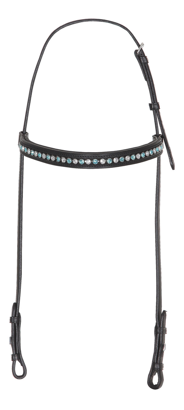 Light Turquoise and Clear Crystal - Comfort Fit nakkestykke med krystaller fra Swarovski®