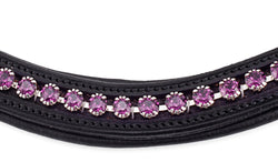 Amethyst pandebånd med krystaller fra Swarovski®