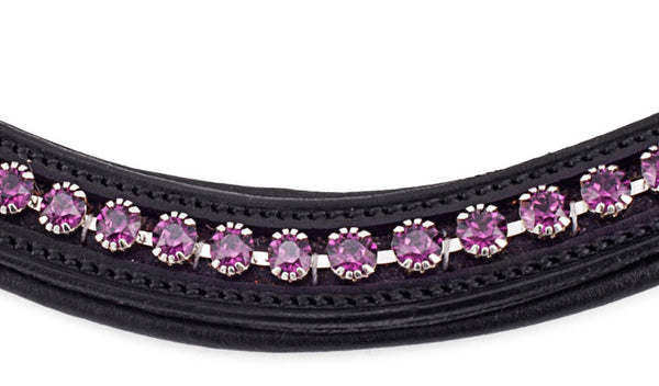Amethyst pandebånd med krystaller fra Swarovski®