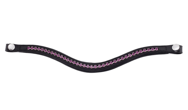 Amethyst pandebånd med krystaller fra Swarovski®