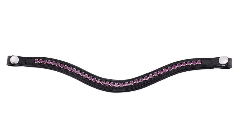 Amethyst pandebånd med krystaller fra Swarovski®