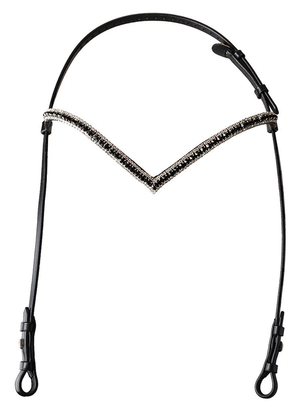 Comfort Fit V shap Black Stones