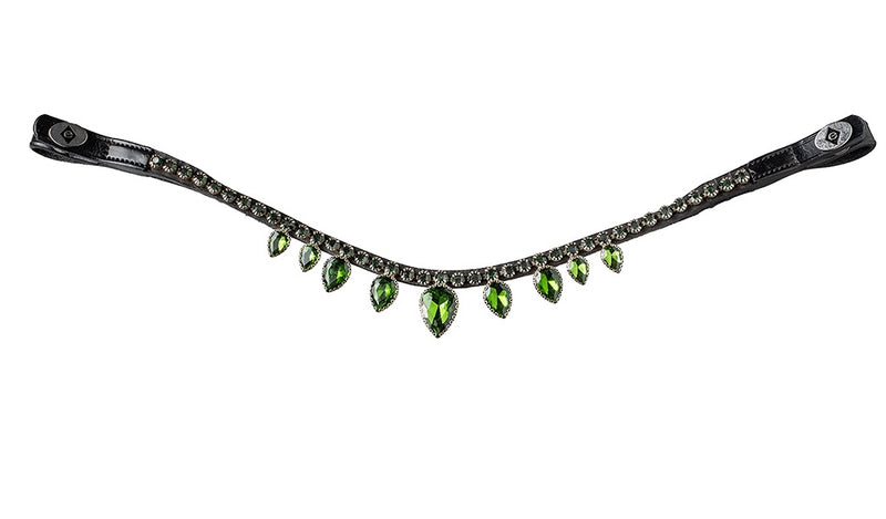 Dark Green Diamond Drops pandebånd