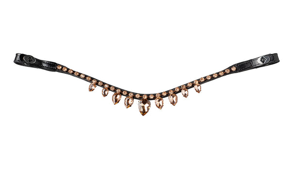 Rosegold diamond drop pandebånd